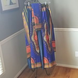 African Print Palazzo Pants